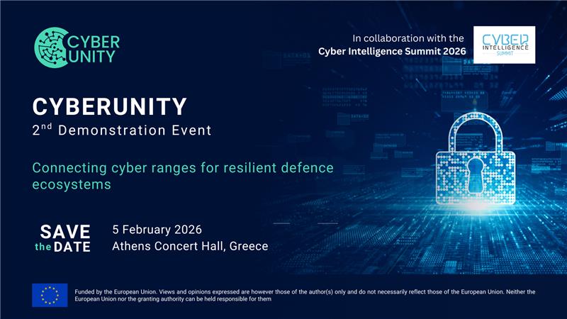 Save the date - 2nd demo event CYBERUNITY